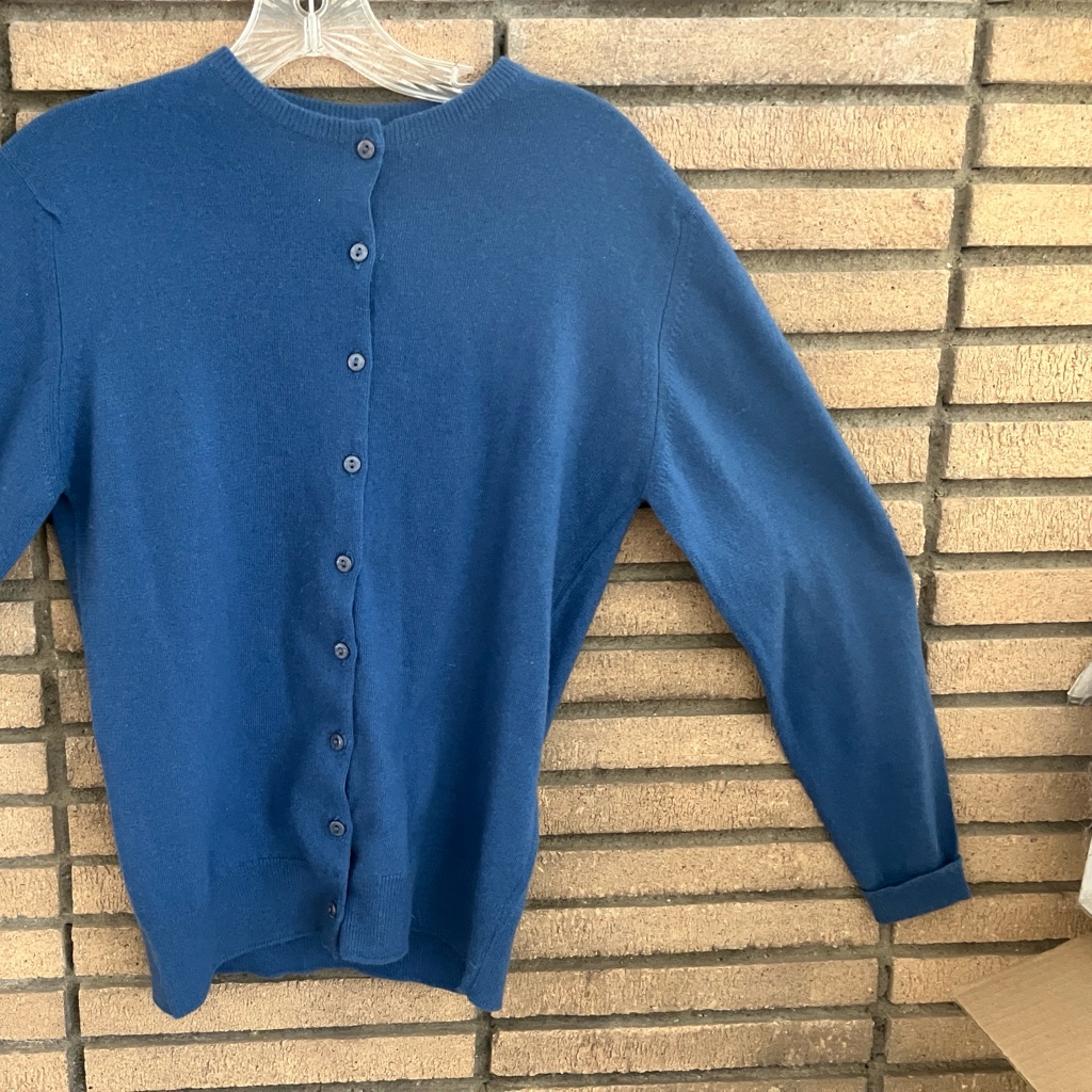 Vintage Scottish Flag Brand Cashmere Cardigan Bust 35